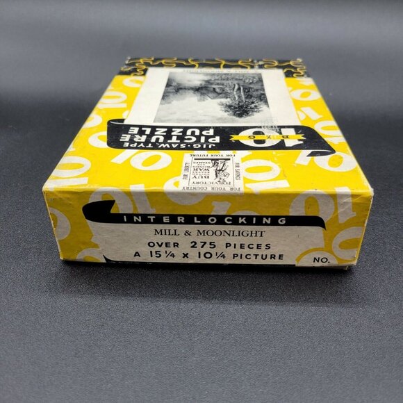 Big 10 Jigsaw Puzzle 1940's Color Picture Puzzle Mill & Moonlight - Picture 5 of 9